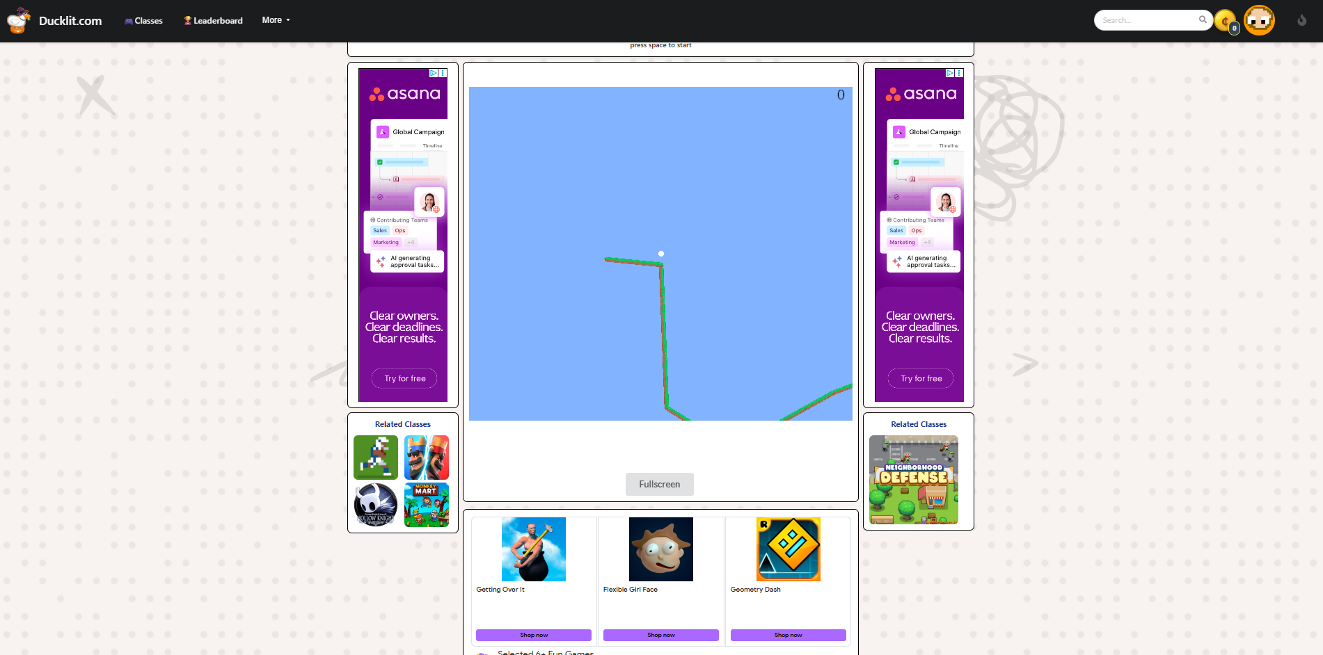 All ad formats displayed in game view
